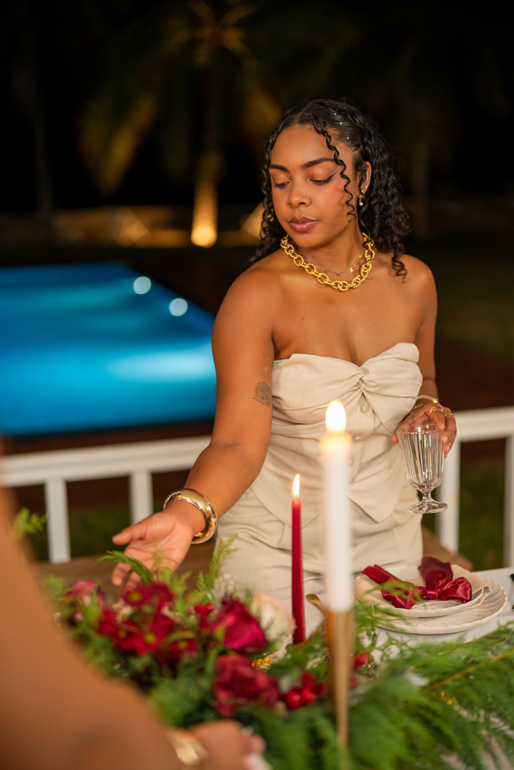 Haut bustier, Beige, L