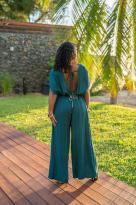 Combinaison gaufrée, Vert sapin, Taille unique