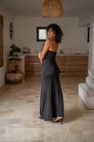 Robe bustier moulante, Noir, L