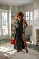 Robe moulante , Blanc, L