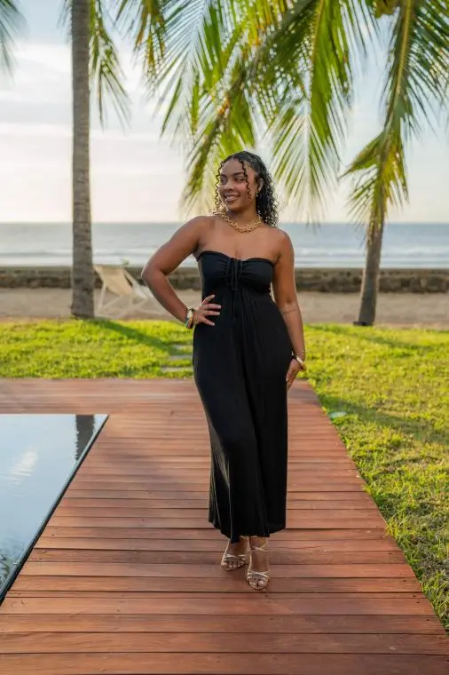 Robe bustier gaufrée, Blanc, Taille unique