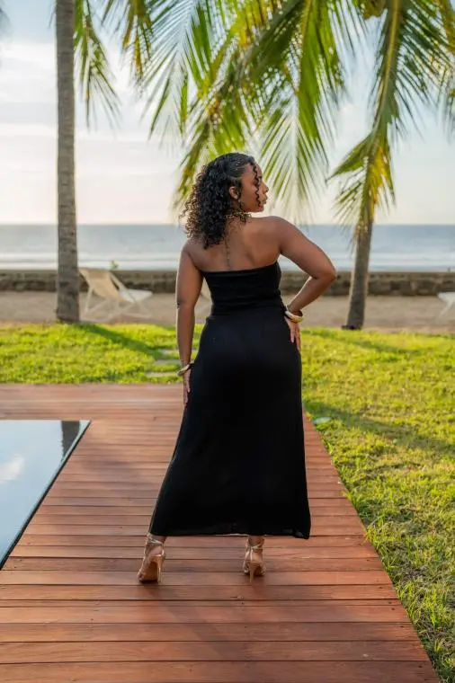 Robe bustier gaufrée, Blanc, Taille unique