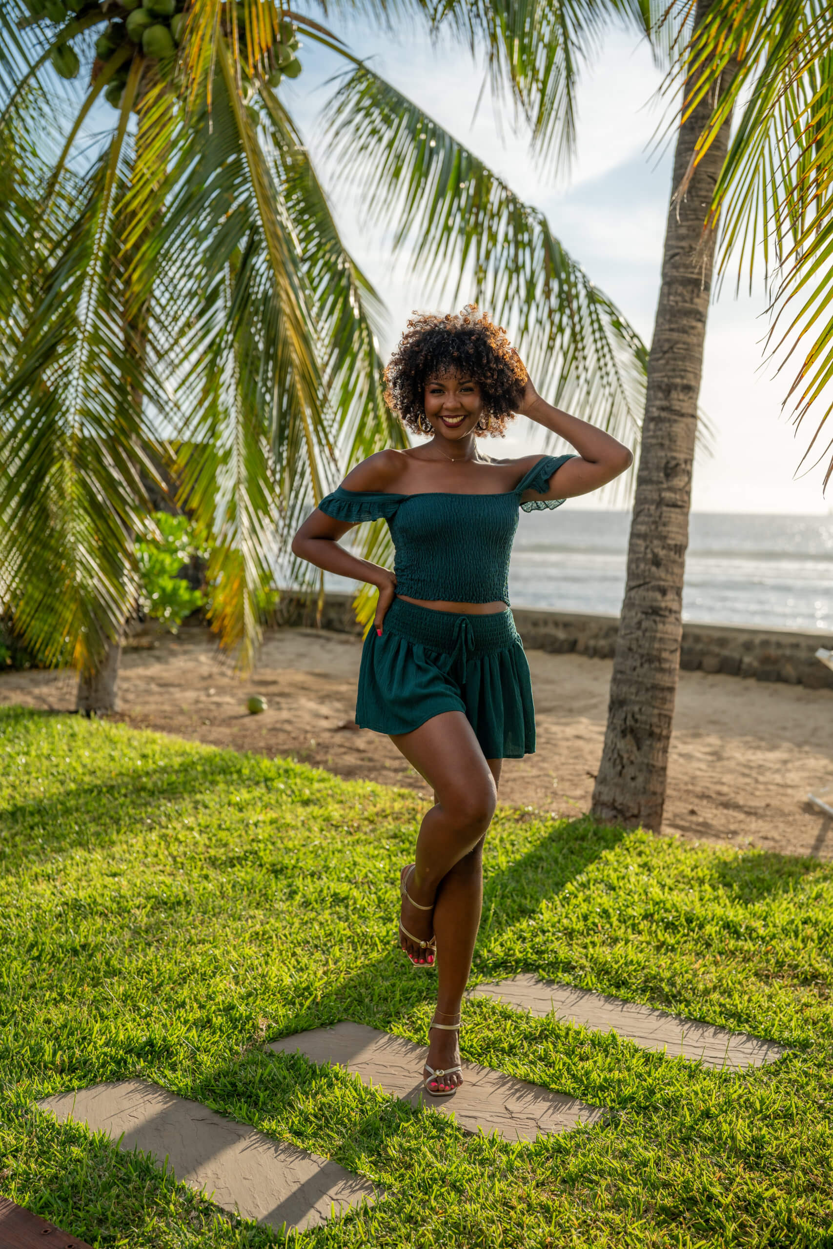 Jupe short gaufr&eacute;e