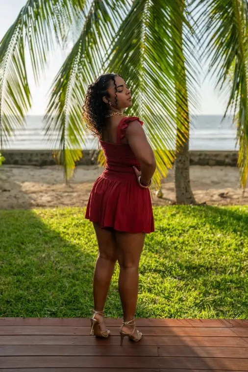 Jupe short gaufrée, Noir, Taille unique