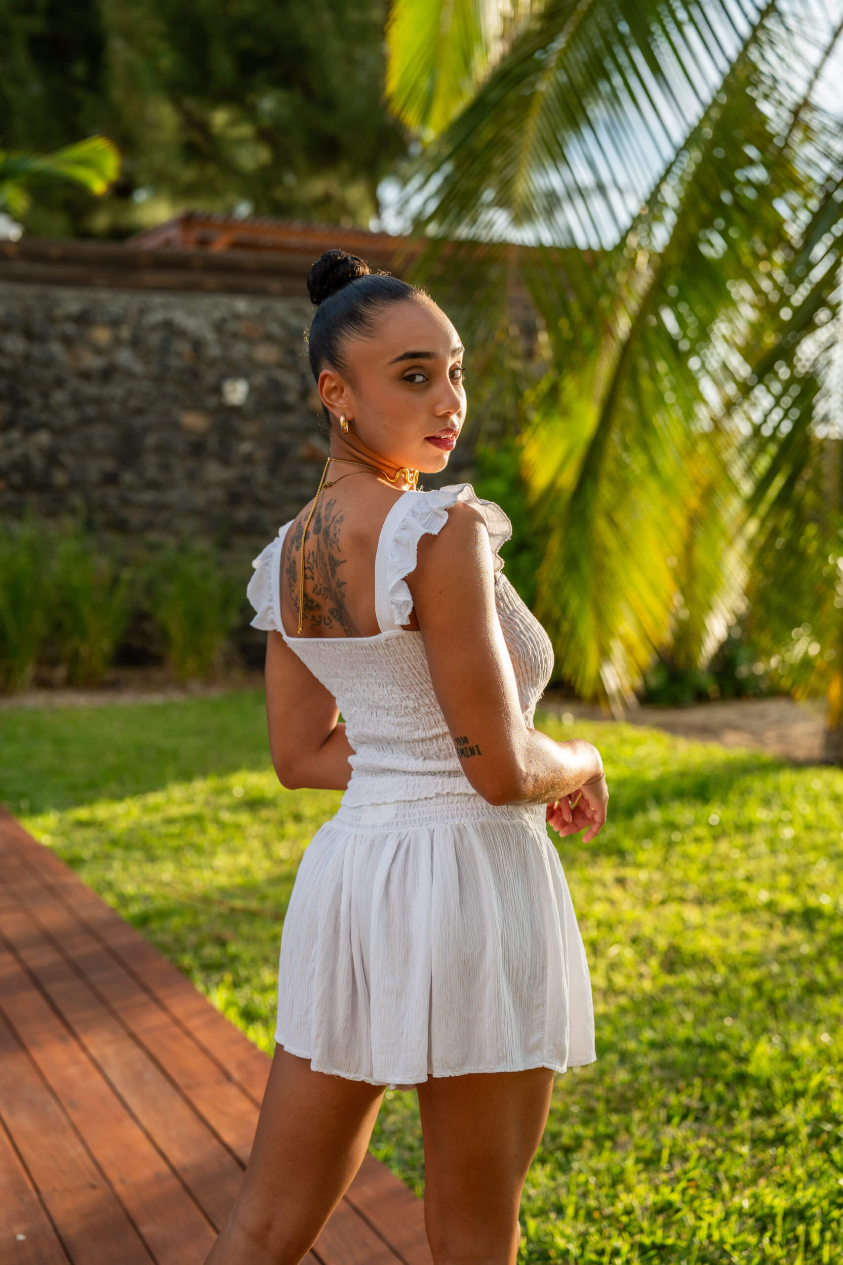 Jupe short gaufr&eacute;e, Noir, Taille unique