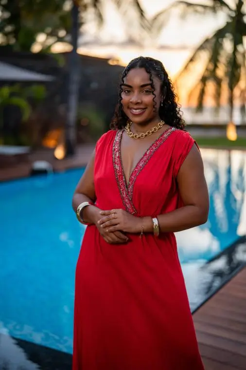 Robe longue habillée, Bleu, L