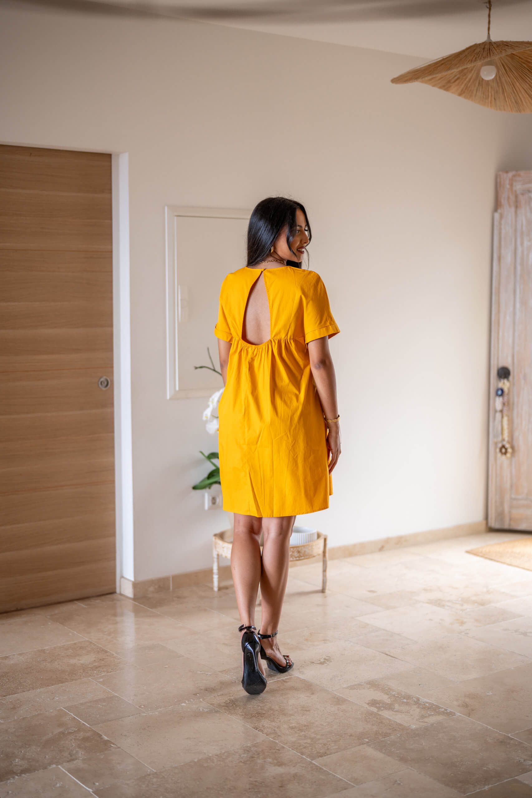 Robe babydoll, Vert matcha, L/XL