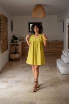 Robe babydoll, Vert matcha, L/XL