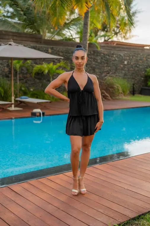 Crop top à bretelles, Rouge, Taille unique