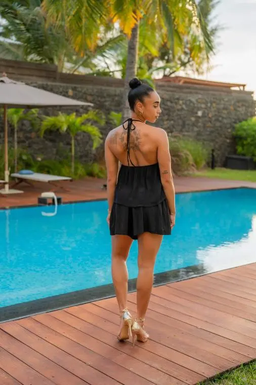 Crop top à bretelles, Rouge, Taille unique