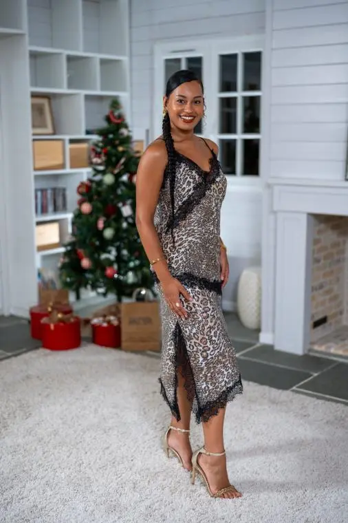 Top nuisette léopard, Marron, Taille unique