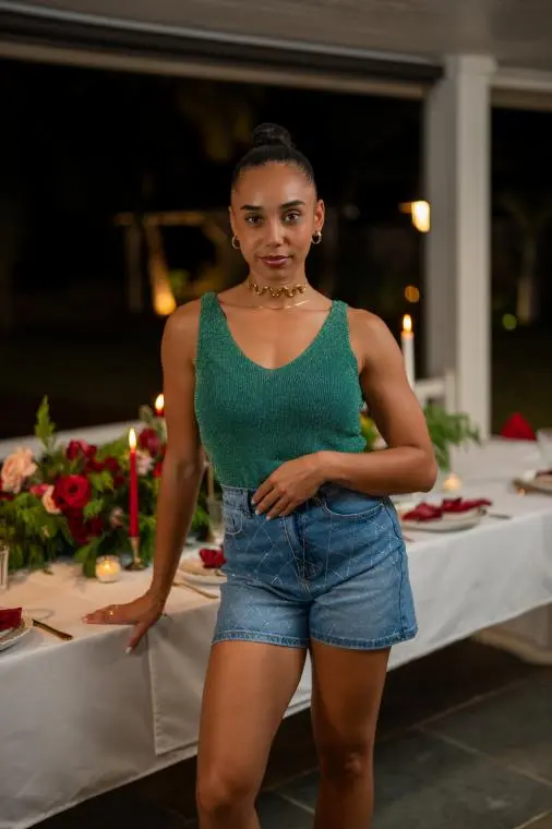 Débardeur brillant, Doré, Taille unique