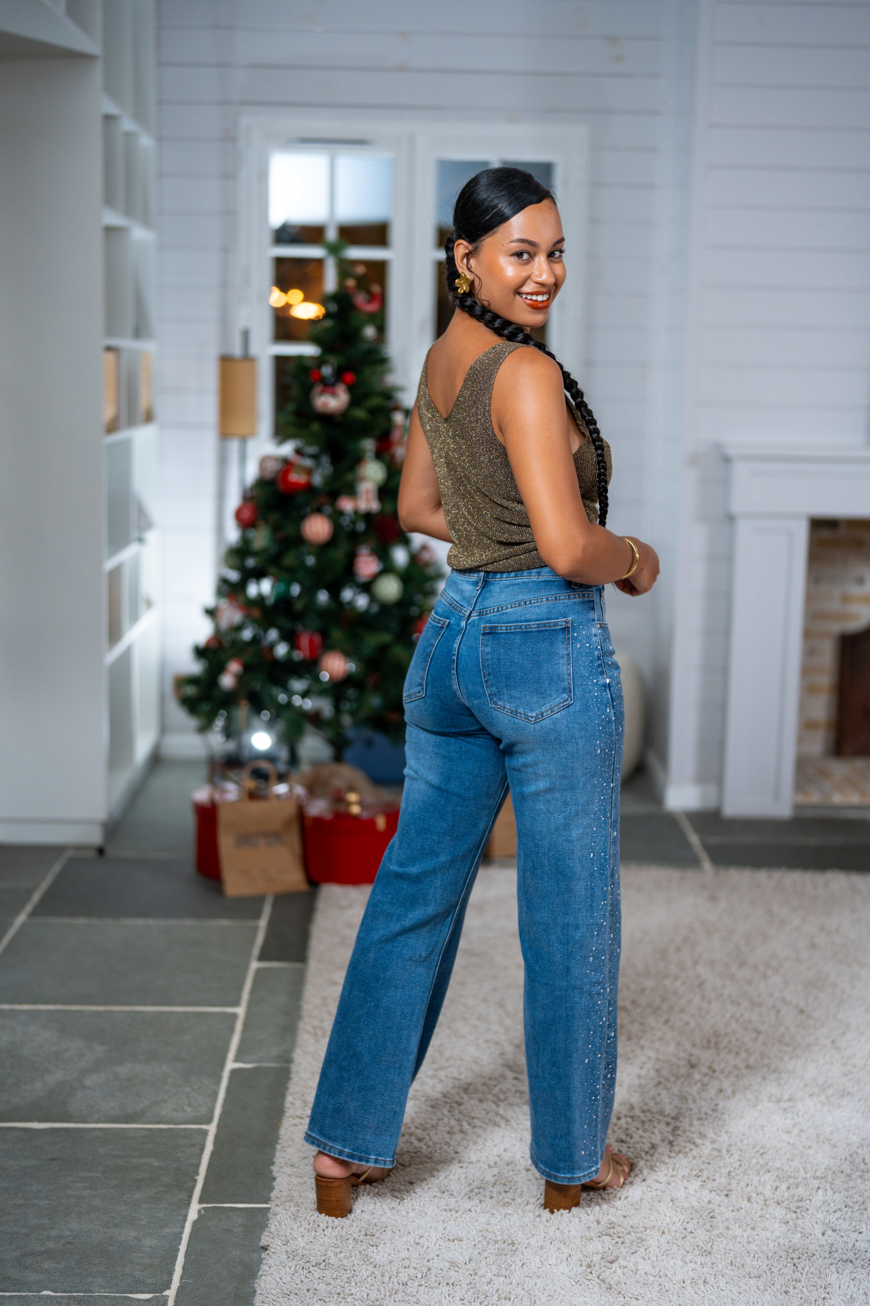 D&eacute;bardeur brillant, Dor&eacute;, Taille unique