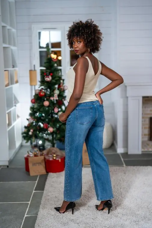 Débardeur brillant, Doré, Taille unique