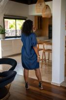 Robe "lyocell", Bleu jeans, Taille unique