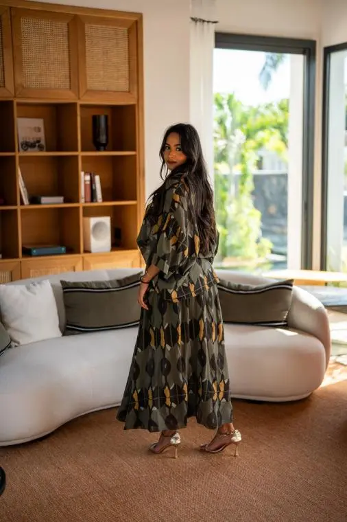 Chemise imprimée, Rouille, Taille unique