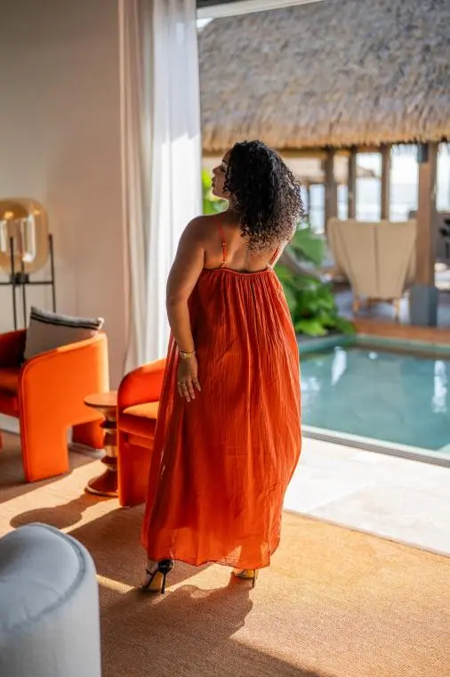 Robe unie (doublure), Écru, Taille unique