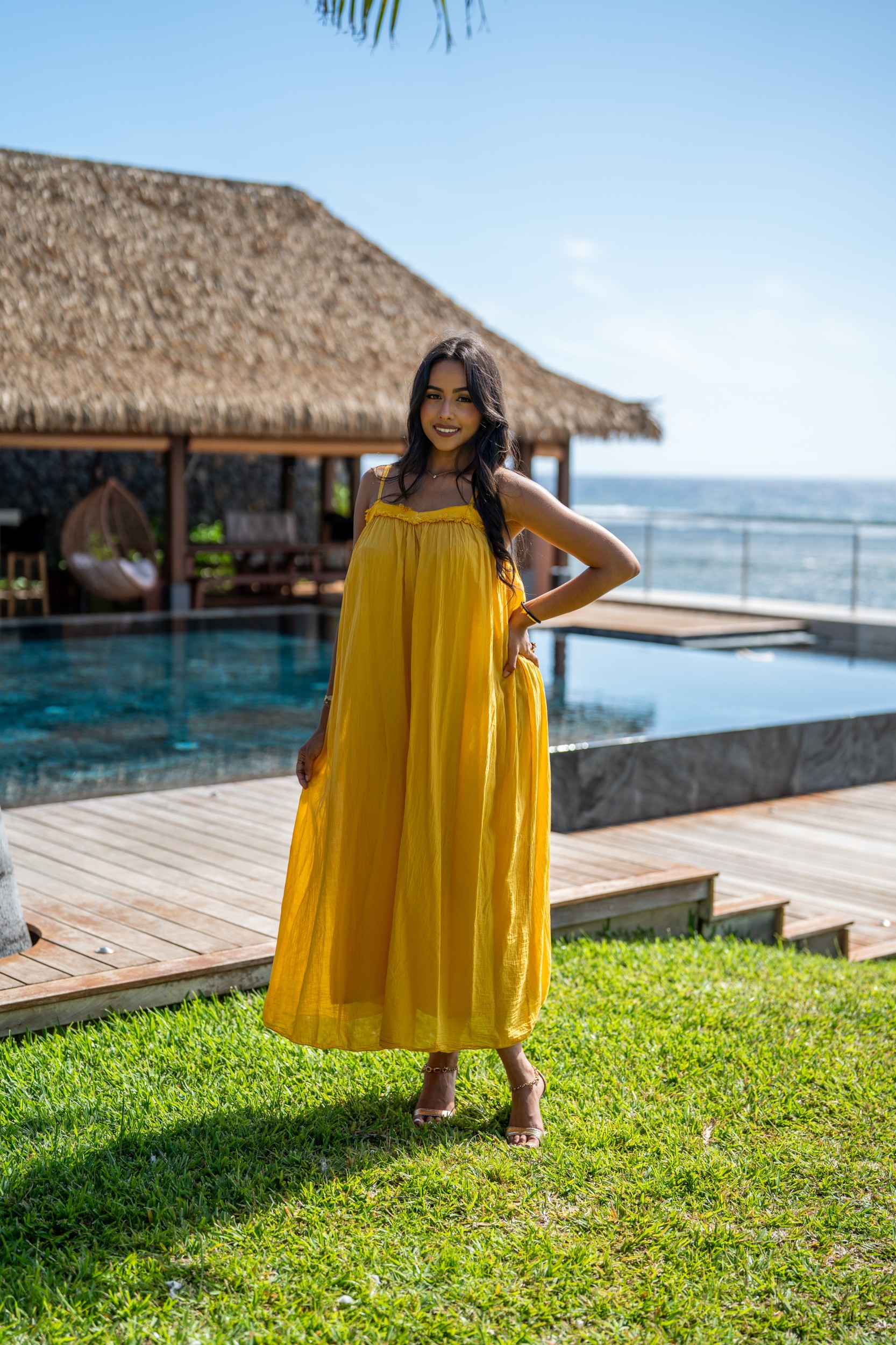 Robe unie (doublure), &Eacute;cru, Taille unique