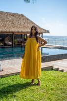 Robe unie (doublure), Écru, Taille unique