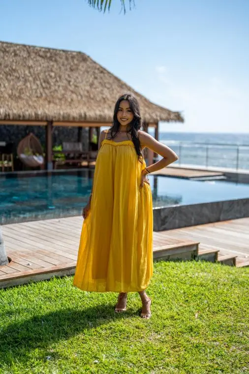 Robe unie (doublure), Écru, Taille unique