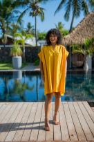 Robe courte unie, Rouille, Taille unique