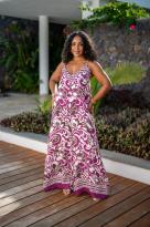 Combinaison imprimée fleurs, Vert olive, Taille unique