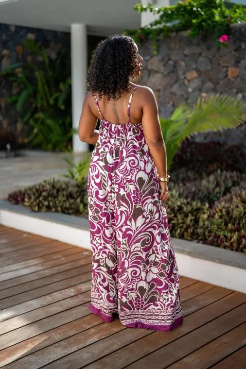 Combinaison imprimée fleurs, Vert olive, Taille unique