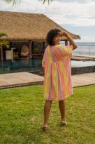 Robe courte , Écru, Taille unique