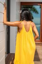 Robe courte unie à bretelles, Blanc, Taille unique