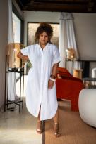 Robe chemise , Corail, Taille unique