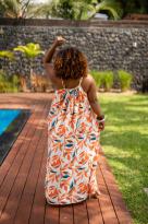 Robe imprimée, Vert, L/XL