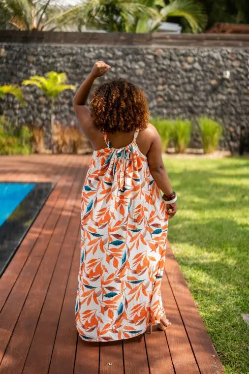 Robe imprimée, Vert, L/XL