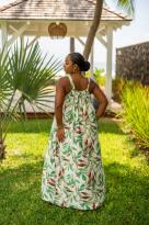 Robe imprimée, Vert, L/XL