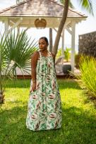 Robe imprimée, Vert, L/XL