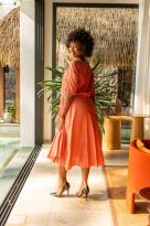 Robes mi longue avec haut en maille, Écru, Taille unique