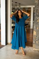 Robes mi longue avec haut en maille, Écru, Taille unique