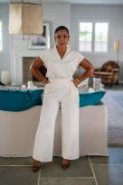 Pantalon fluide uni, Noir, Taille unique