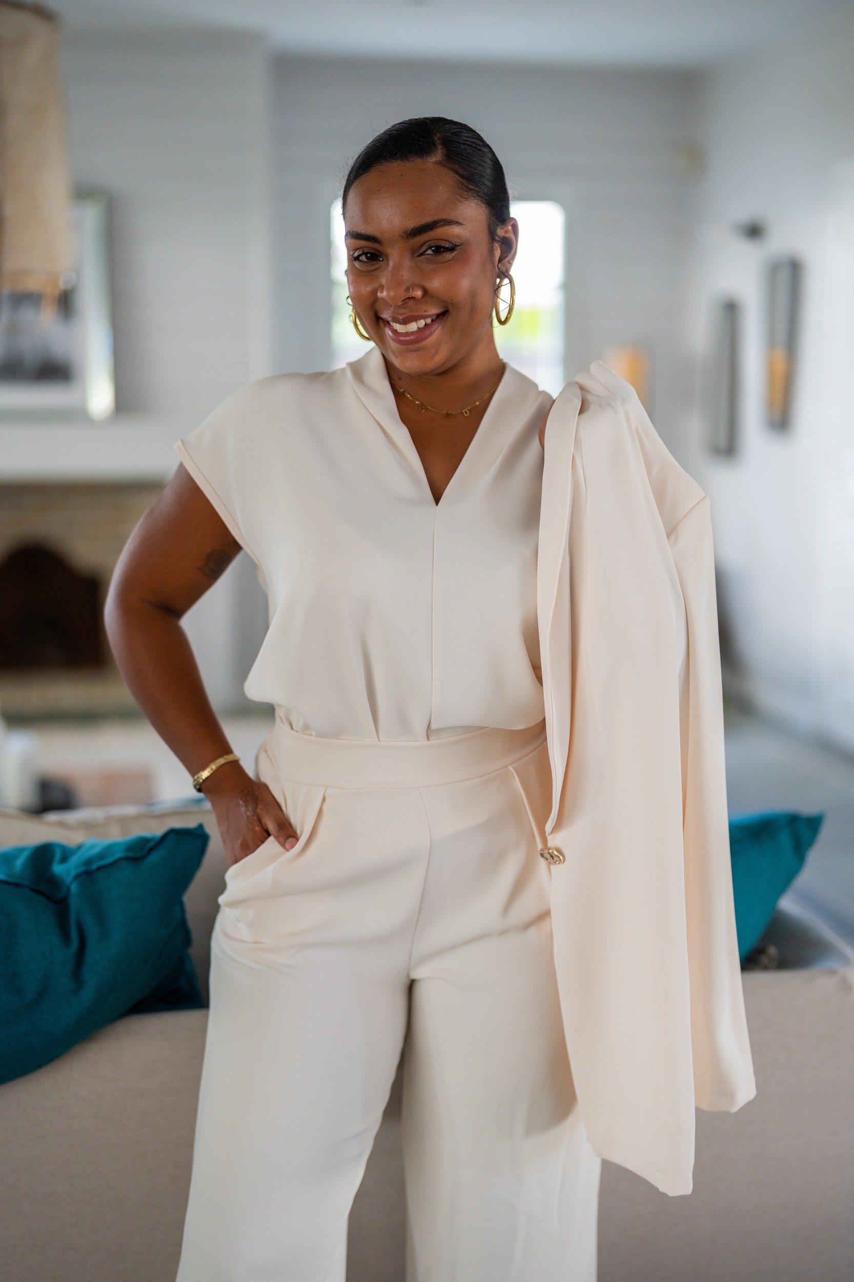 Haut fluide uni, Jaune, Taille unique