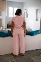 Pantalon fluide uni, Noir, Taille unique