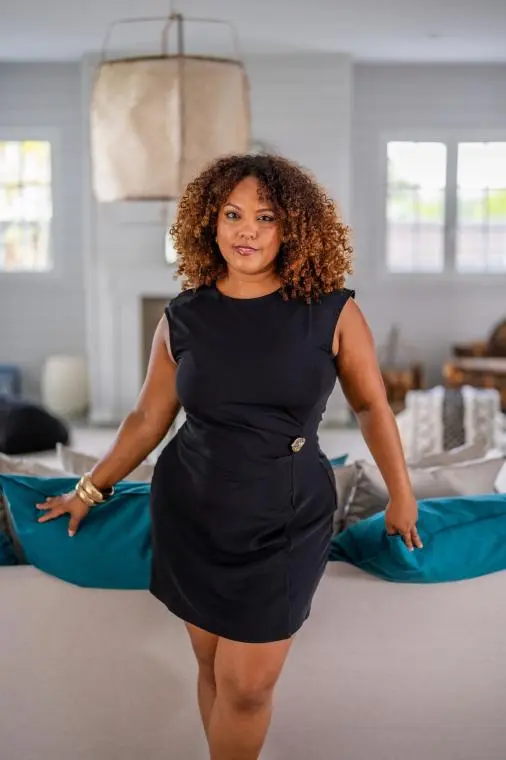 Robe courte fluide uni, Noir, Taille unique