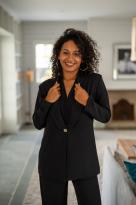 Veste fluide unie, Écru, Taille unique