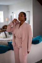 Veste fluide unie, Écru, Taille unique