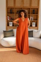 Maxi combinaison unie, Vert émeraude, Taille unique