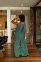 Maxi combinaison unie, Vert émeraude, Taille unique