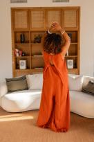Maxi combinaison unie, Vert émeraude, Taille unique