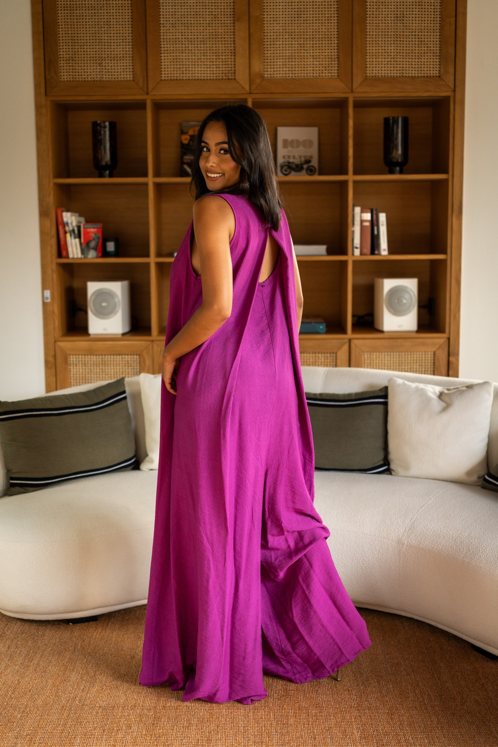 Maxi combinaison unie, Rouille, Taille unique