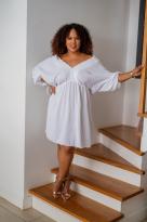 Robe courte, Blanc, Taille unique