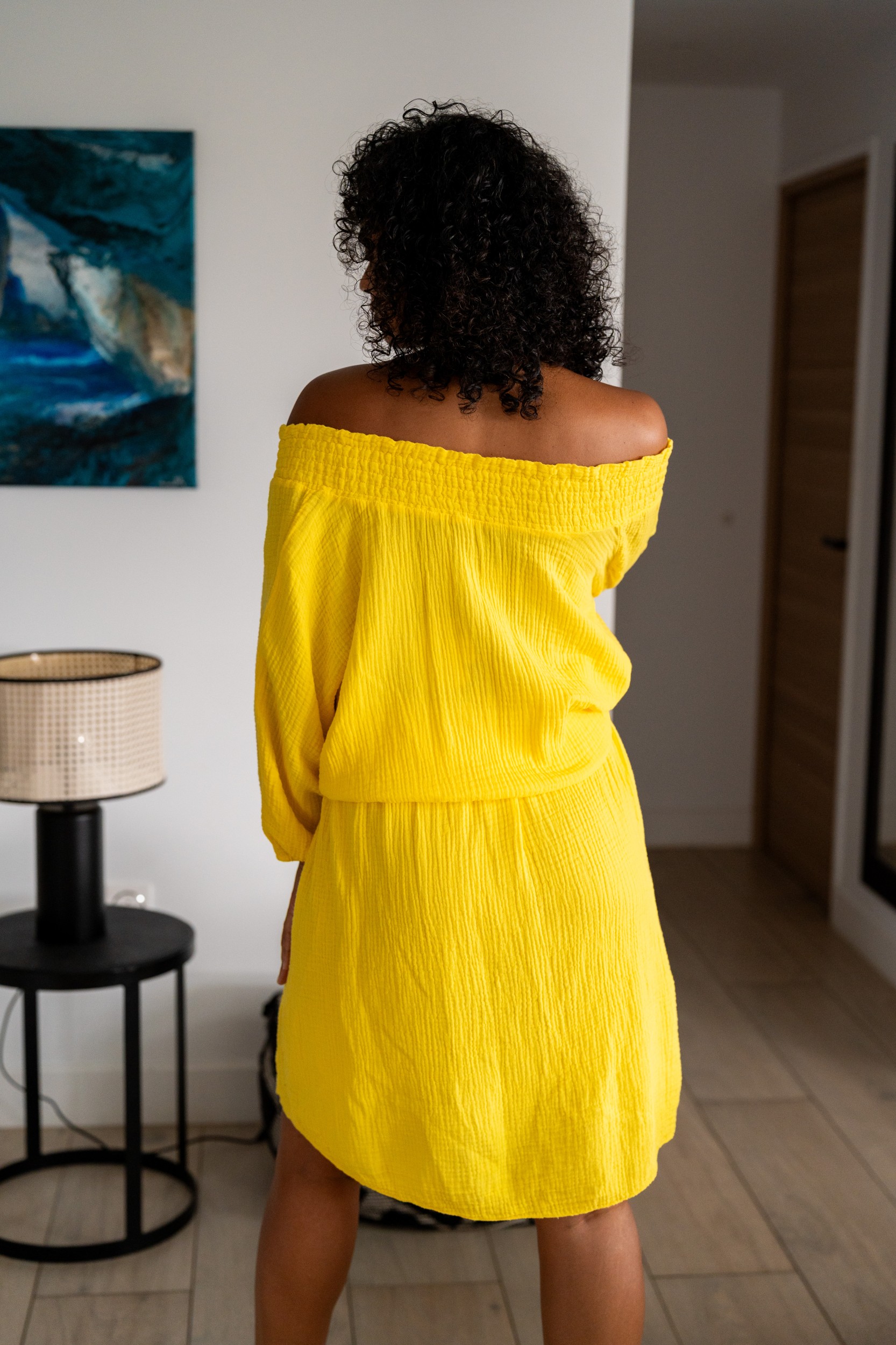 Robe courte, Bleu roi, Taille unique