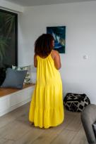 Robe à bretelles, Jaune, Taille unique