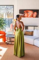Robe longue infinity , Chocolat, Taille unique
